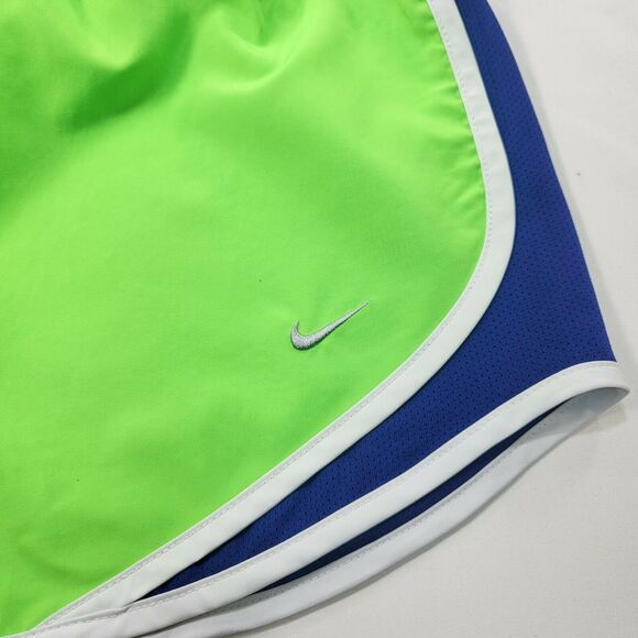 Nike Dri-Fit Drawstring Athletic Shorts Womens Size Extra Small XS Green Blue - Picture 3 of 7
